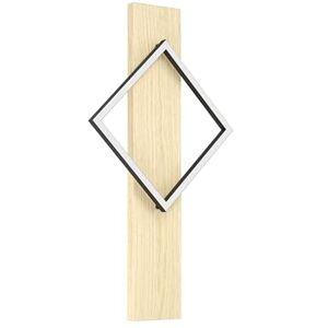 Eglo LED Indoor Wall Light Boyal, Living Room lamp with Wooden Beam, Bedroom and Hallway Lighting, Light Wood and Black Metal, FSC Certified, Warm White, 56 cm Eglo LED Indoor Wall Light Boyal, Living Room lamp with Wooden Beam, Bedroom and Hallway Lighting, Light Wood and Black Metal, FSC Certified, Warm White, 56 cm