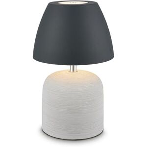 Briloner Rechargeable LED Table lamp IP44 with Touch, dimmable, Ceramic Base, Battery lamp, Bedside, no Cord, Outdoor use, 13,5x22 cm, Grey-Anthracite Briloner Rechargeable LED Table lamp IP44 with Touch, dimmable, Ceramic Base, Battery lamp, Bedside, no Cord, Outdoor use, 13,5x22 cm, Grey-Anthracite