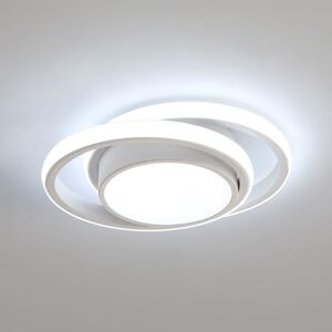 Comely LED Ceiling Lights, Modern LED Ceiling Lights 32W 2350LM, Cool White 6500K, Round Ceiling Lighting for Bedroom Hallway Balcony Corridor (White) (Dia 27cm) Comely LED Ceiling Lights, Modern LED Ceiling Lights 32W 2350LM, Cool White 6500K, Round Ceiling Lighting for Bedroom Hallway Balcony Corridor (White) (Dia 27cm)