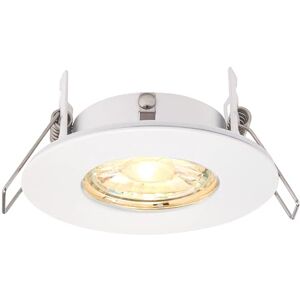 National Lighting SPECULO Ultra Slim Compact Matt White Fire Rated Downlight Recessed LED GU10 Round Spotlight Ceiling Light for Bathroom, Shower, Kitchen IP65 Rated National Lighting SPECULO Ultra Slim Compact Matt White Fire Rated Downlight Recessed LED GU10 Round Spotlight Ceiling Light for Bathroom, Shower, Kitchen IP65 Rated