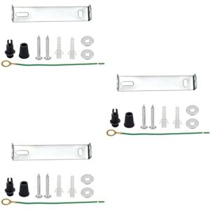 LEDSone 3 Pack Ceiling Rose Strap Bracket Plate with Accessories for Light Fixing, 95mm Metal Ceiling Plate Bracket for Suspension Pendant Light Fitting and Ceiling Lighting Lamp Base. (3) LEDSone 3 Pack Ceiling Rose Strap Bracket Plate with Accessories for Light Fixing, 95mm Metal Ceiling Plate Bracket for Suspension Pendant Light Fitting and Ceiling Lighting Lamp Base. (3)