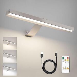 HARPER LIVING Picture Light for Wall Brushed Nickel, 5000mAh Battery Operated Wall Lights with Remote, Magnetic Rechargeable Lamp Dimmable & 3 Color Temps, Display Lamp for Dartboard Frame Gallery HARPER LIVING Picture Light for Wall Brushed Nickel, 5000mAh Battery Operated Wall Lights with Remote, Magnetic Rechargeable Lamp Dimmable & 3 Color Temps, Display Lamp for Dartboard Frame Gallery