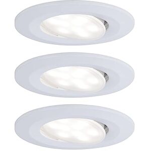 Paulmann 99931 Calla LED recessed luminaire Round Set of 3 incl. 3x6.5W IP65 dim recessed spot White matt Cabinet Light Plastic recessed lamp 4000K Paulmann 99931 Calla LED recessed luminaire Round Set of 3 incl. 3x6.5W IP65 dim recessed spot White matt Cabinet Light Plastic recessed lamp 4000K