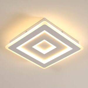 Comely Led Ceiling Light Square, 28cm 36w Modern Ceiling Lamp Square White Led Ceiling Lighting for Bedrooms, Living Rooms, Hallways, Warm Light 3000k Comely Led Ceiling Light Square, 28cm 36w Modern Ceiling Lamp Square White Led Ceiling Lighting for Bedrooms, Living Rooms, Hallways, Warm Light 3000k
