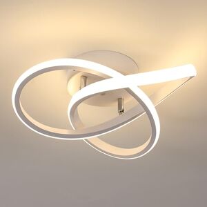 Comely Modern LED Ceiling Light, 30W 3360LM Metal Ceiling Lamp, Creative Ring Design, Energy-Efficient Warm Light, Perfect for Entrance, Bedroom, Dining Room, White, 30 cm Comely Modern LED Ceiling Light, 30W 3360LM Metal Ceiling Lamp, Creative Ring Design, Energy-Efficient Warm Light, Perfect for Entrance, Bedroom, Dining Room, White, 30 cm
