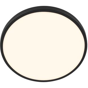 Briloner LED Ceiling Light with Shade, Warm White Light 17.5W 2400lm, lamp, Living Room, Kitchen Lighting, Hallway, 33 x 6 cm, Black Briloner LED Ceiling Light with Shade, Warm White Light 17.5W 2400lm, lamp, Living Room, Kitchen Lighting, Hallway, 33 x 6 cm, Black