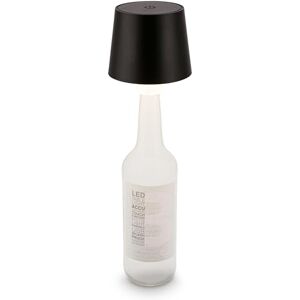 Briloner Rechargeable Bottle lamp with Touch, dimmable, Warm White Light Colour, LED lamp, no Cord, Bedside, Battery, Outdoor, Camp Light, 10,5x11,5 cm, Black Briloner Rechargeable Bottle lamp with Touch, dimmable, Warm White Light Colour, LED lamp, no Cord, Bedside, Battery, Outdoor, Camp Light, 10,5x11,5 cm, Black