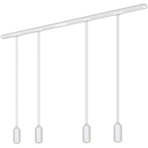 Briloner Rail Rail System Complete Set, 4X LED dimmable Suspension, Lamps, Ceiling Light Rail System, Spotlight Rail, Ceiling lamp, Pendant lamp, 1.5 m, White Briloner Rail Rail System Complete Set, 4X LED dimmable Suspension, Lamps, Ceiling Light Rail System, Spotlight Rail, Ceiling lamp, Pendant lamp, 1.5 m, White