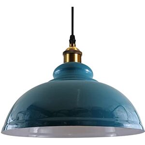 LEDSone Retro Cyan Blue Metal Ceiling Lampshade 29cm Easy Fit Modern Hanging Pendant Lightshade for Bedroom Dining Room Hallway Office Industrial Kitchen Restaurant Bar LEDSone Retro Cyan Blue Metal Ceiling Lampshade 29cm Easy Fit Modern Hanging Pendant Lightshade for Bedroom Dining Room Hallway Office Industrial Kitchen Restaurant Bar