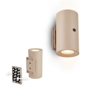 Briloner Sticklights Rechargeable Wall Light Without Wiring and Drilling, Battery, Touch, dimmable, Warm White, Sticky Light, Cordless Wall lamp, 6.1x12 cm, Beige Briloner Sticklights Rechargeable Wall Light Without Wiring and Drilling, Battery, Touch, dimmable, Warm White, Sticky Light, Cordless Wall lamp, 6.1x12 cm, Beige