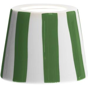 Zafferano , Poldina Cover, Hand Decorated Ceramic Cover for Table Lamp, Cover Compatible with Poldina Lamps, Made in Italy, Ø13 x 10 cm, Colour White Green Stripes Zafferano , Poldina Cover, Hand Decorated Ceramic Cover for Table Lamp, Cover Compatible with Poldina Lamps, Made in Italy, Ø13 x 10 cm, Colour White Green Stripes