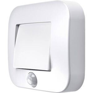 OSRAM NIGHTLUX Hall White Night Light, Motion Detector, IP54, Battery Operated, Cool White 4000K, Ideal for Hallways, Entrances, Flexible Mounting OSRAM NIGHTLUX Hall White Night Light, Motion Detector, IP54, Battery Operated, Cool White 4000K, Ideal for Hallways, Entrances, Flexible Mounting
