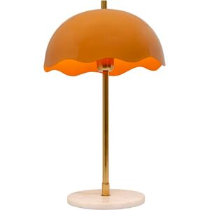 KARE Design Table Lamp Lia, Orange, Metal, Marble Base, Bedside Lamp, Elegant Lighting, Room Decor, Bedroom, Living Room, Bulb Not Included, 50 x 30 x 30 cm (H/W/D) KARE Design Table Lamp Lia, Orange, Metal, Marble Base, Bedside Lamp, Elegant Lighting, Room Decor, Bedroom, Living Room, Bulb Not Included, 50 x 30 x 30 cm (H/W/D)