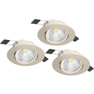 Eglo Set of 3 recessed Spotlight Set Saliceto, dimmable Round Ceiling spotlights, Aluminium Silver, Neutral White, Ø 8.8 cm Eglo Set of 3 recessed Spotlight Set Saliceto, dimmable Round Ceiling spotlights, Aluminium Silver, Neutral White, Ø 8.8 cm