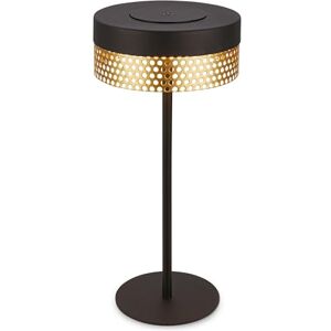 Briloner Rechargeable LED Table Lamp IP44 with Touch, Dimmable, Replaceable Battery, LED Light, Battery Table Lamp, Bedside Lamp, Cordless, Outdoor, 16X35 cm, Black-Gold Briloner Rechargeable LED Table Lamp IP44 with Touch, Dimmable, Replaceable Battery, LED Light, Battery Table Lamp, Bedside Lamp, Cordless, Outdoor, 16X35 cm, Black-Gold