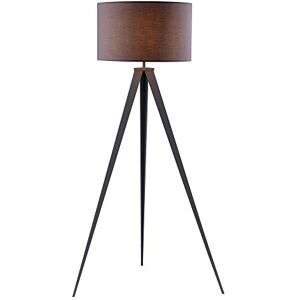 Teamson Home Romanza 157cm Tripod Floor Lamp, Minimalist Light in Living Room, Dining Room, Bedroom or Home Office, in Grey with Grey Linen Drum Shade Teamson Home Romanza 157cm Tripod Floor Lamp, Minimalist Light in Living Room, Dining Room, Bedroom or Home Office, in Grey with Grey Linen Drum Shade