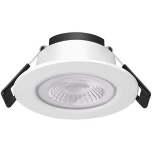 Bright Source Core LED Recessed Downlight, TRIAC Dimmable, 10W, 1200lm, 4000K Cool White, IP65 Rated with Bezel, Fire Rated, 55mm Cutout Bright Source Core LED Recessed Downlight, TRIAC Dimmable, 10W, 1200lm, 4000K Cool White, IP65 Rated with Bezel, Fire Rated, 55mm Cutout