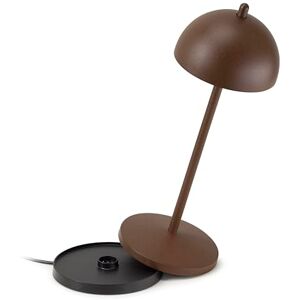 LA VILLE LUMIÈRE LVL EvaG Rechargeable Wireless Table Lamp LED Lamp with Touch Dimming for Indoor/Outdoor Use IP65 Light Temperature from 2200 to 3000K, Long-Lasting, Aluminum, Corten LA VILLE LUMIÈRE LVL EvaG Rechargeable Wireless Table Lamp LED Lamp with Touch Dimming for Indoor/Outdoor Use IP65 Light Temperature from 2200 to 3000K, Long-Lasting, Aluminum, Corten