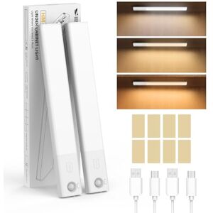 Smiling Shark HM-01 Under Cabinet Lights, 1200mAh Rechargeable Motion Sensor LED 3CCT (3000K/4000K/6000K) Stepless Dimming High Quick Recharge Magnetic Night Lights for Kitchen Bedroom Closet 2-Pack Smiling Shark HM-01 Under Cabinet Lights, 1200mAh Rechargeable Motion Sensor LED 3CCT (3000K/4000K/6000K) Stepless Dimming High Quick Recharge Magnetic Night Lights for Kitchen Bedroom Closet 2-Pack