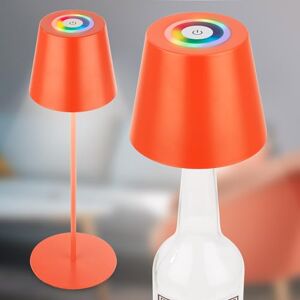 Briloner 3-in-1 RGBW Wireless LED Table lamp IP44 with Touch, dimmable, Replaceable Battery & Light Source, Bedside lamp, Reading lamp, Camping lamp, Table Light, Battery lamp, 36x12 cm, Orange Briloner 3-in-1 RGBW Wireless LED Table lamp IP44 with Touch, dimmable, Replaceable Battery & Light Source, Bedside lamp, Reading lamp, Camping lamp, Table Light, Battery lamp, 36x12 cm, Orange