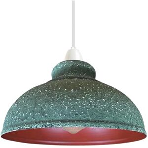 LEDSone Metal Easy Fit Lampshade Retro Industrial Ceiling Lighting Shade Hanging Pendant 29cm Curvy Shade Light Fixture for Kitchen Dining Room Lights E27 (Green Camouflage) LEDSone Metal Easy Fit Lampshade Retro Industrial Ceiling Lighting Shade Hanging Pendant 29cm Curvy Shade Light Fixture for Kitchen Dining Room Lights E27 (Green Camouflage)