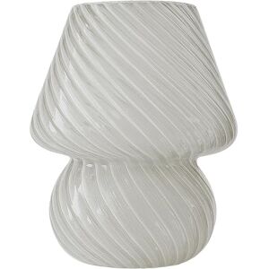 Relaxdays table lamp, mushroom design, glass, E27, battery-powered bedside lamp, HxD: 24 x 16 cm, touch function, white Relaxdays table lamp, mushroom design, glass, E27, battery-powered bedside lamp, HxD: 24 x 16 cm, touch function, white