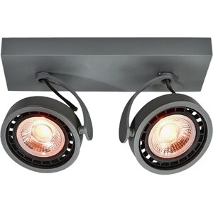 GTV Wally Ceiling Light, Ceiling Mount, 4304, AC220-240V, 50/60 Hz, IP 20, 2*Gu10, ES111, Double, Graphite GTV Wally Ceiling Light, Ceiling Mount, 4304, AC220-240V, 50/60 Hz, IP 20, 2*Gu10, ES111, Double, Graphite