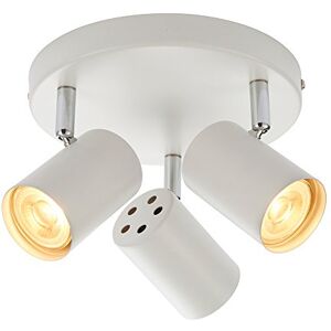 National Lighting Arezzo Modern 3 Way Decorative Matt White Finish GU10 LED Compatible Round Adjustable Dimmable Ceiling Spotlight National Lighting Arezzo Modern 3 Way Decorative Matt White Finish GU10 LED Compatible Round Adjustable Dimmable Ceiling Spotlight