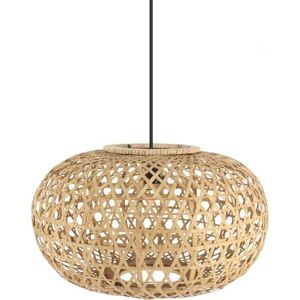 VoltShine Pendant Pendant lamp Made of Natural Bamboo, lampshade 50x50cm, Socket E27, Modern and Decorative Design VoltShine Pendant Pendant lamp Made of Natural Bamboo, lampshade 50x50cm, Socket E27, Modern and Decorative Design