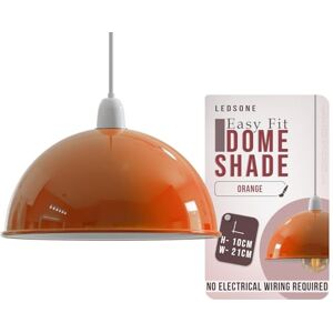 LEDSone Modern Dome Pendant Lamp Shade – 21cm Industrial Metal Ceiling Light Shade Easy Fit for Kitchen, Bedroom, Living Room, Dining Room, Hallway, Restaurant and Café LEDSone Modern Dome Pendant Lamp Shade – 21cm Industrial Metal Ceiling Light Shade Easy Fit for Kitchen, Bedroom, Living Room, Dining Room, Hallway, Restaurant and Café