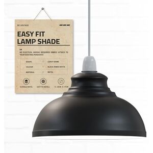DC VOLTAGE Metal Ceiling Lamp Shade Easy Fit Light Pendant Modern Ceiling Lighting Shade for Bedroom, Hallway, Office, Café, Restaurant Industrial Light Shade Hanging Pendant DC VOLTAGE Metal Ceiling Lamp Shade Easy Fit Light Pendant Modern Ceiling Lighting Shade for Bedroom, Hallway, Office, Café, Restaurant Industrial Light Shade Hanging Pendant