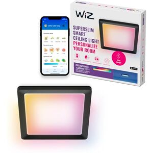 WiZ Smart Ceiling Panel Light Slim Square Design, Multiple Sizes, Voice/app Control, scheduling, Works with Google Home, Amazon Alexa and Apple HomeKit, Interior Lighting, Black/White WiZ Smart Ceiling Panel Light Slim Square Design, Multiple Sizes, Voice/app Control, scheduling, Works with Google Home, Amazon Alexa and Apple HomeKit, Interior Lighting, Black/White