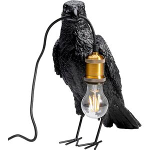 KARE Design Table Lamp Animal Crow, Mat Black, Bedside Lamp, Elegant Lighting, Room Decor, Bedroom, Living Room, Bulb not Included, 34 x 14 x 31 cm (H/W/D) KARE Design Table Lamp Animal Crow, Mat Black, Bedside Lamp, Elegant Lighting, Room Decor, Bedroom, Living Room, Bulb not Included, 34 x 14 x 31 cm (H/W/D)