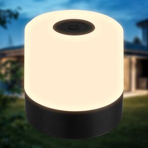 B.K.Licht Mini LED Table Lamp Wireless IP44 with Touch Phase dimmable, Rechargeable Battery, USB-C Cable, Bedside lamp, Decorative lamp, LED lamp, Outdoor lamp, Children's Room, 7x7 cm, Black B.K.Licht Mini LED Table Lamp Wireless IP44 with Touch Phase dimmable, Rechargeable Battery, USB-C Cable, Bedside lamp, Decorative lamp, LED lamp, Outdoor lamp, Children's Room, 7x7 cm, Black