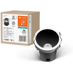 LEDVANCE Spot Twist Recessed Downlight, Black, 5W, 400Lm, 840 Wt, 70Mm Diameter, Cold White Light Color, Up to 90 Percent Energy Savings Compared to Halogen Downlights, Easy Installation, 4000K LEDVANCE Spot Twist Recessed Downlight, Black, 5W, 400Lm, 840 Wt, 70Mm Diameter, Cold White Light Color, Up to 90 Percent Energy Savings Compared to Halogen Downlights, Easy Installation, 4000K
