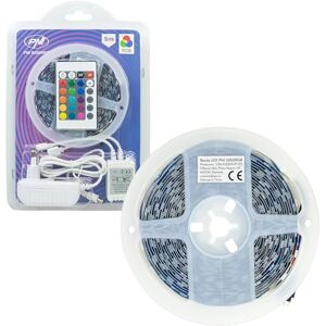 PNI 5050RGB LED Strip, 300 LEDs, RGB, dimmable, Light Games, 5 Meters, IP20, Remote Control, 230V Power Supply Included, White PNI 5050RGB LED Strip, 300 LEDs, RGB, dimmable, Light Games, 5 Meters, IP20, Remote Control, 230V Power Supply Included, White