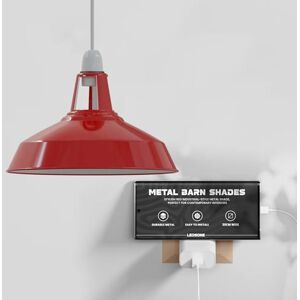 LEDSone Vintage Industrial Pendant Lights Metal Lamp Shades in a Retro Modern Style Antique Shades for Ceiling Lights Lampshades for Lights in Bedroom Kitchen and Bathroom (Barn-Red) LEDSone Vintage Industrial Pendant Lights Metal Lamp Shades in a Retro Modern Style Antique Shades for Ceiling Lights Lampshades for Lights in Bedroom Kitchen and Bathroom (Barn-Red)