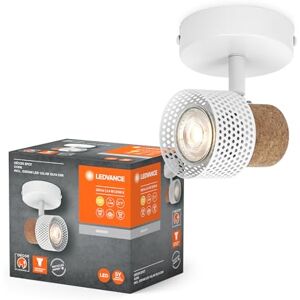 LEDVANCE Decor SPOT Cork, 1 x 3.4W, 230lm, White, Spotlight, Adjustable Heads, Versatile, Indoor spot, Replaceable LED Lamps, dimmable, Warm White Light Color, GU10 LEDVANCE Decor SPOT Cork, 1 x 3.4W, 230lm, White, Spotlight, Adjustable Heads, Versatile, Indoor spot, Replaceable LED Lamps, dimmable, Warm White Light Color, GU10
