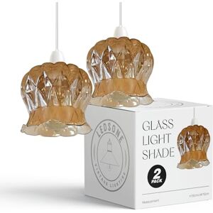 LEDSone Modern Copper Glass Light Shade 12cm, Lampshades for Ceiling Lights, Reducer Rings Pendant Light Shade, Hanging Replacement Lamp Shades for Bedroom, Living Room, Kitchen, Hallway LEDSone Modern Copper Glass Light Shade 12cm, Lampshades for Ceiling Lights, Reducer Rings Pendant Light Shade, Hanging Replacement Lamp Shades for Bedroom, Living Room, Kitchen, Hallway