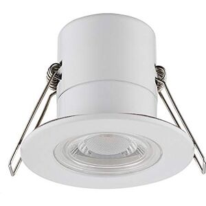 Luceco EFTE45W30-01 F-Eco GU10 Standard Fixed Dimmable Downlight, 5 Watts, 3000K Colour Temperature, White Luceco EFTE45W30-01 F-Eco GU10 Standard Fixed Dimmable Downlight, 5 Watts, 3000K Colour Temperature, White