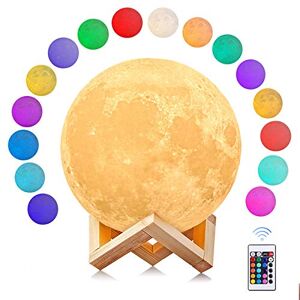 Uten Moon lamp, 3D Print LED Moon Light Lamp, Dimmable Touch Control Brightness Light for Home Decoration and Gifts for Lover,Parents,Friends, 16 RGB Color (Multi) Uten Moon lamp, 3D Print LED Moon Light Lamp, Dimmable Touch Control Brightness Light for Home Decoration and Gifts for Lover,Parents,Friends, 16 RGB Color (Multi)