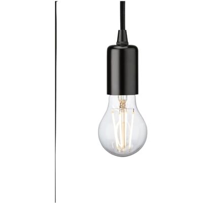 Knightsbridge 230V 1.8M E27 Contemporary Track Pendant Black Knightsbridge 230V 1.8M E27 Contemporary Track Pendant Black