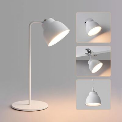 HARPER LIVING 4 in 1 Rechargeable Table Lamp, LED Desk Lamp with Touch Control, Magnetic 360° Rotate Bedside Wall Light, 3000K Dimmable Clip Lamp for Reading Home Office Bedroom -White HARPER LIVING 4 in 1 Rechargeable Table Lamp, LED Desk Lamp with Touch Control, Magnetic 360° Rotate Bedside Wall Light, 3000K Dimmable Clip Lamp for Reading Home Office Bedroom -White