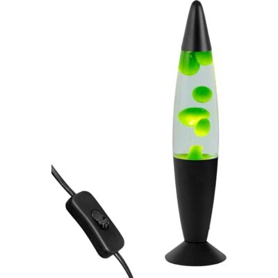 Global Gizmos 48819 Black and Green Lava Lamp - Retro Nostal - Lava Lamp Global Gizmos 48819 Black and Green Lava Lamp - Retro Nostal - Lava Lamp