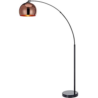 Teamson Rose Gold Arc Floor Lamp - Mid Century Modern Lighting Teamson Rose Gold Arc Floor Lamp - Mid Century Modern Lighting