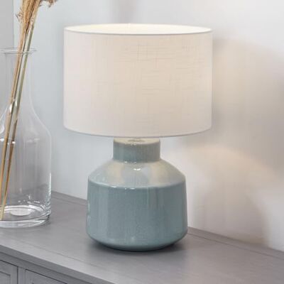 Pacific Lifestyle Nora Duck Egg Blue Crackle Table Lamp Pacific Lifestyle Nora Duck Egg Blue Crackle Table Lamp