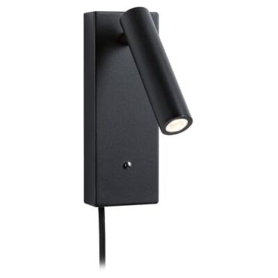 Paulmann 71109 LED wall luminaire Hulda USB C 3000K 130lm 230V 2.5W dimmable Black matt wall Reading lamp Paulmann 71109 LED wall luminaire Hulda USB C 3000K 130lm 230V 2.5W dimmable Black matt wall Reading lamp