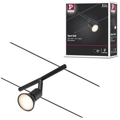 Paulmann 94447 CorDuo Spot Lighting Salt DC, Max 10 Watt Extendable Cable Lamp Matt Black Plastic GU5.3 Wire System Without Bulbs Paulmann 94447 CorDuo Spot Lighting Salt DC, Max 10 Watt Extendable Cable Lamp Matt Black Plastic GU5.3 Wire System Without Bulbs
