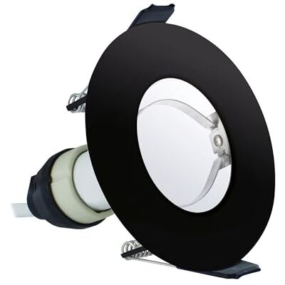 Integral ILDLFR70D028 43-45-91 Evofire GU10 Downlight, Black, 85mm, Round Integral ILDLFR70D028 43-45-91 Evofire GU10 Downlight, Black, 85mm, Round