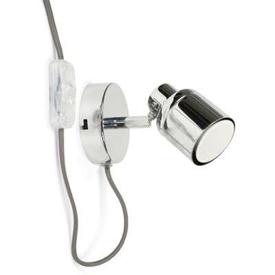 ValueLights - Benton - Chrome - Textile Cable - Spotlight ValueLights - Benton - Chrome - Textile Cable - Spotlight